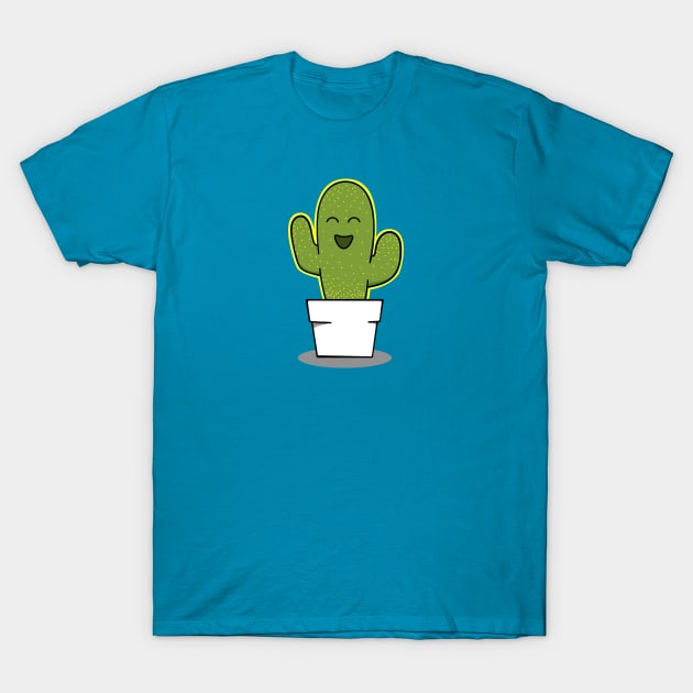 Happy cactus T-Shirt by nielsrevers